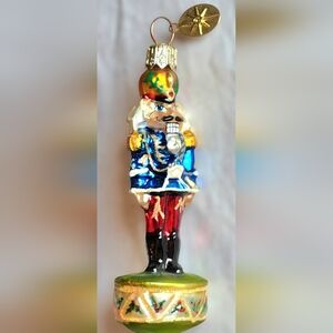 Christopher Radko Vintage Blown Glass Colorful Nutcracker Ornament
